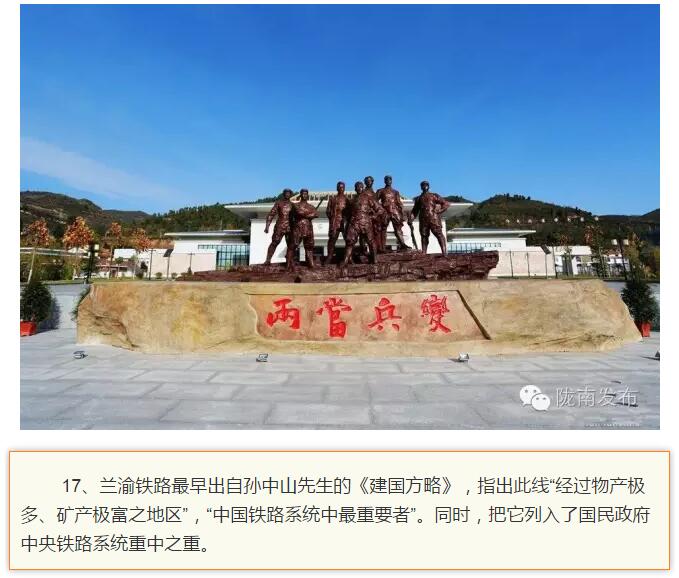 蘭渝鐵路最早由孫中山先生提出？在隴南，你不知道的事兒還有……