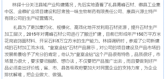 林鐸:貫徹五大理念建設(shè)富美隴南 依托資源稟賦壯大縣域經(jīng)濟(jì)