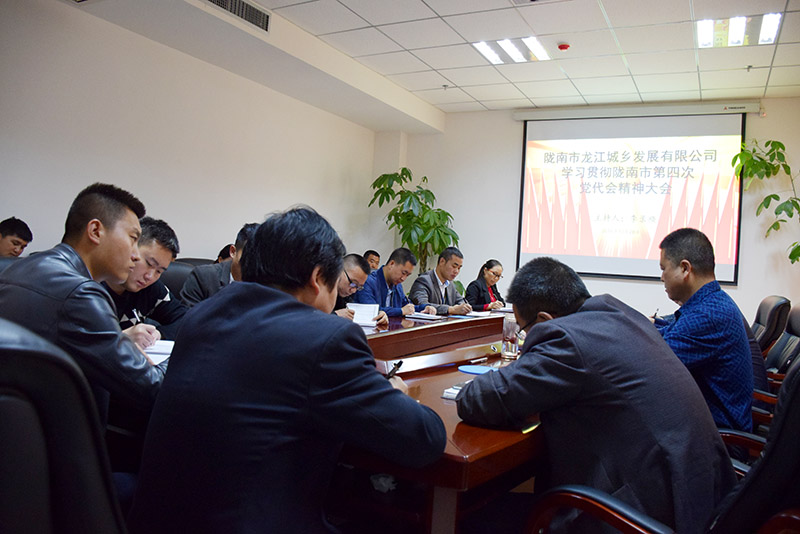 公司認(rèn)真?zhèn)鬟_(dá)學(xué)習(xí)市第四次黨代會精神