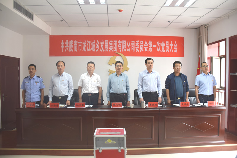 中國共產(chǎn)黨隴南市龍江城鄉(xiāng)發(fā)展集團(tuán)有限公司委員會(huì)第一次黨員大會(huì)勝利召開