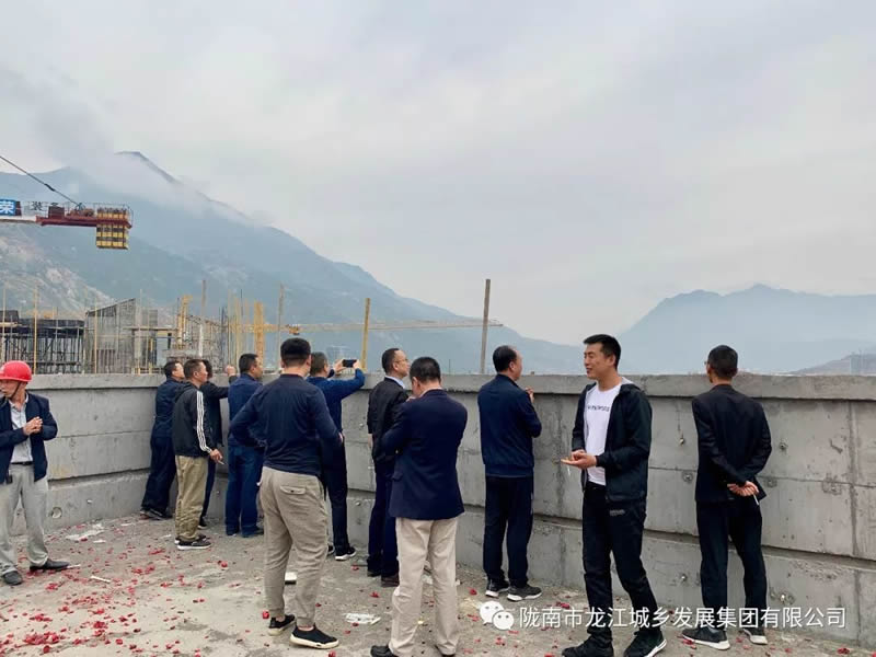 匠心傾注、喜封金頂——龍江?雙子座商住小區(qū)主體順利封頂