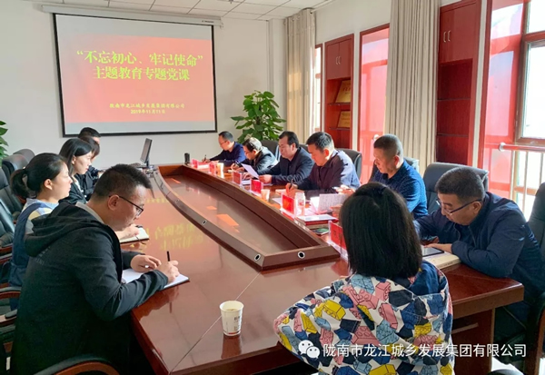 市龍江集團(tuán)開展“不忘初心、牢記使命”主題教育專題黨課